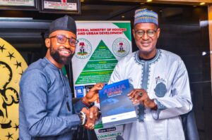 Hipcity Innovation Centre, Executive Director Bassey Bassey meets with Arc Ahmed Musa Dangiwa; Hon. Minister of Housing and Urban Development